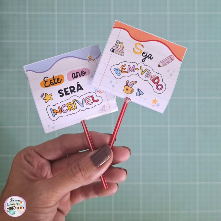 Volta às aulas – cartão + pirulito – Loja de atividades Pedagógicas ...